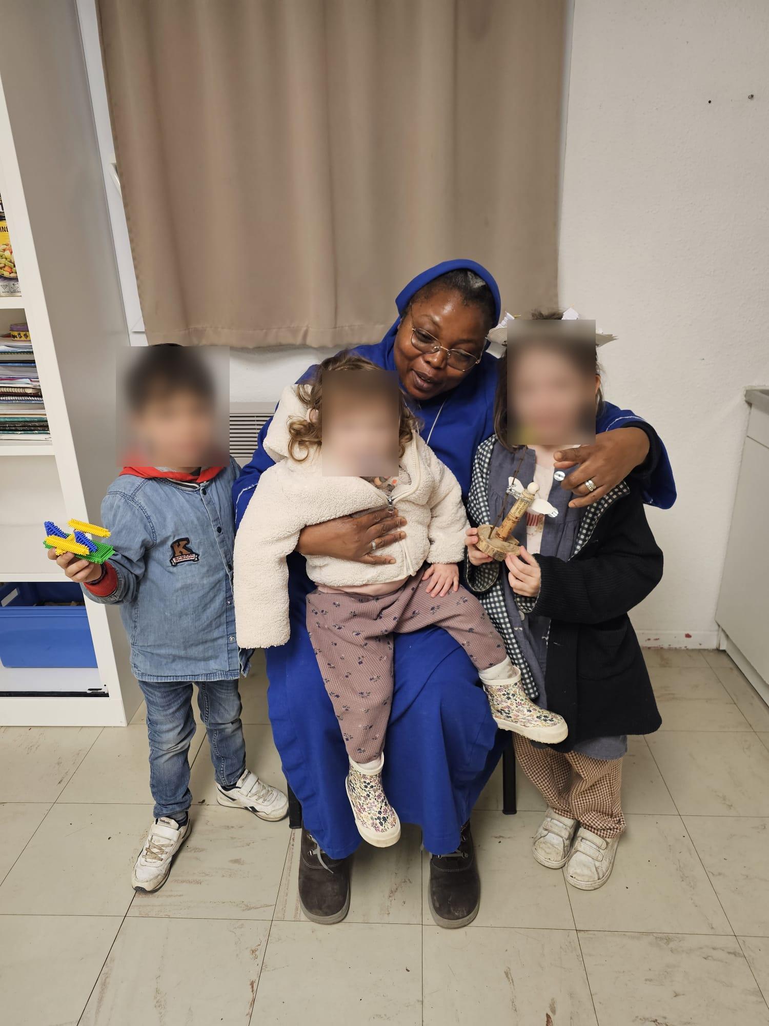 Photo de la vie communautaire de l'Association des Pauvres de Dieu.